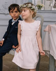 Pale pink striped dress child girl COUSETTE / 22E2PFH3ROB301