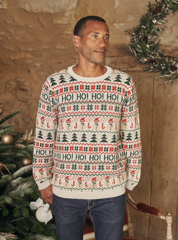 Ecru Christmas sweater GOPULAGEM / 23H3GHS1PULA001