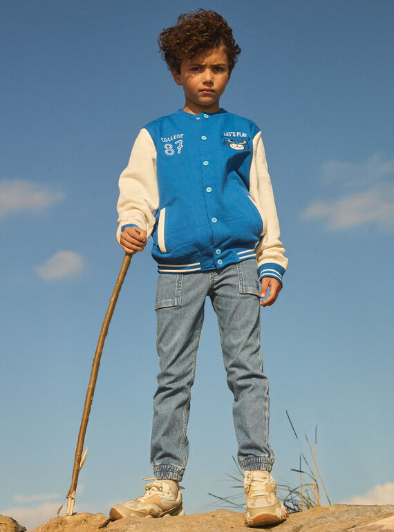 Blue KIDS CARDIGAN METEDAGE / 25E3PG81GILC209