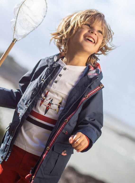 Child boy's 3-in-1 night blue raincoat CAPOLINAGE / 22E3PGG2IMP713