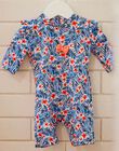 Baby girl ecru print swimsuit CIVICTOIRE / 22E4BFO1CBB001