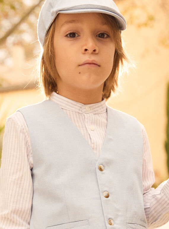 Water blue WAISTCOAT MREGILAGE / 25E3PGL2GSM213