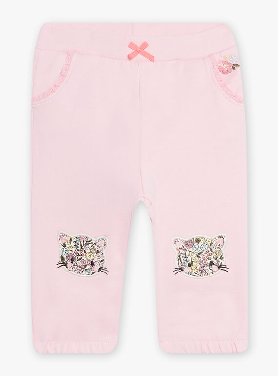 Baby girl pink barbapapa jogging bottoms CADALICE / 22E1BFB1JGBD315