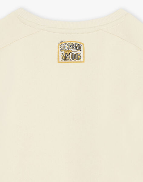 Vanilla jacquard sweatshirt FALEOPAGE / 23E3PG81SWE114