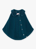 Girl's duck blue poncho BOFIONETTE / 21H2PF91PON714