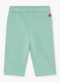 Almond green fleece pants FACECTOR / 23E1BGB1PAN611