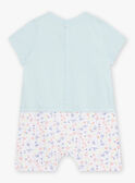 Baby boy turquoise romper CEIBRAHIM / 22E5BG52GRE203