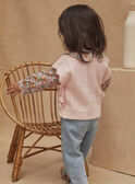 Sleeveless mottled pink knitted sweater KABRUNE / 24E1BF31CSMD314
