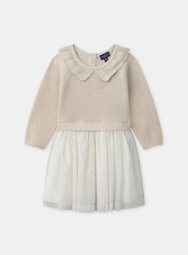 Beige DRESS NAZOLA / 25H1BFY1ROB080