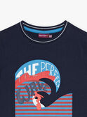 Wave and surfer T-shirt FOWAVAGE / 23E3PGC1TMC070