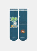 Blue printed socks KROFOAGE / 24E4PGE1SOQC241