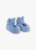 Blue 3D wolf slippers GRYLOUAGE / 23F10PG81PTD208