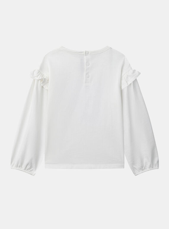 Off white TEE SHIRT LS NRATETTE / 25H2PFV1TML009