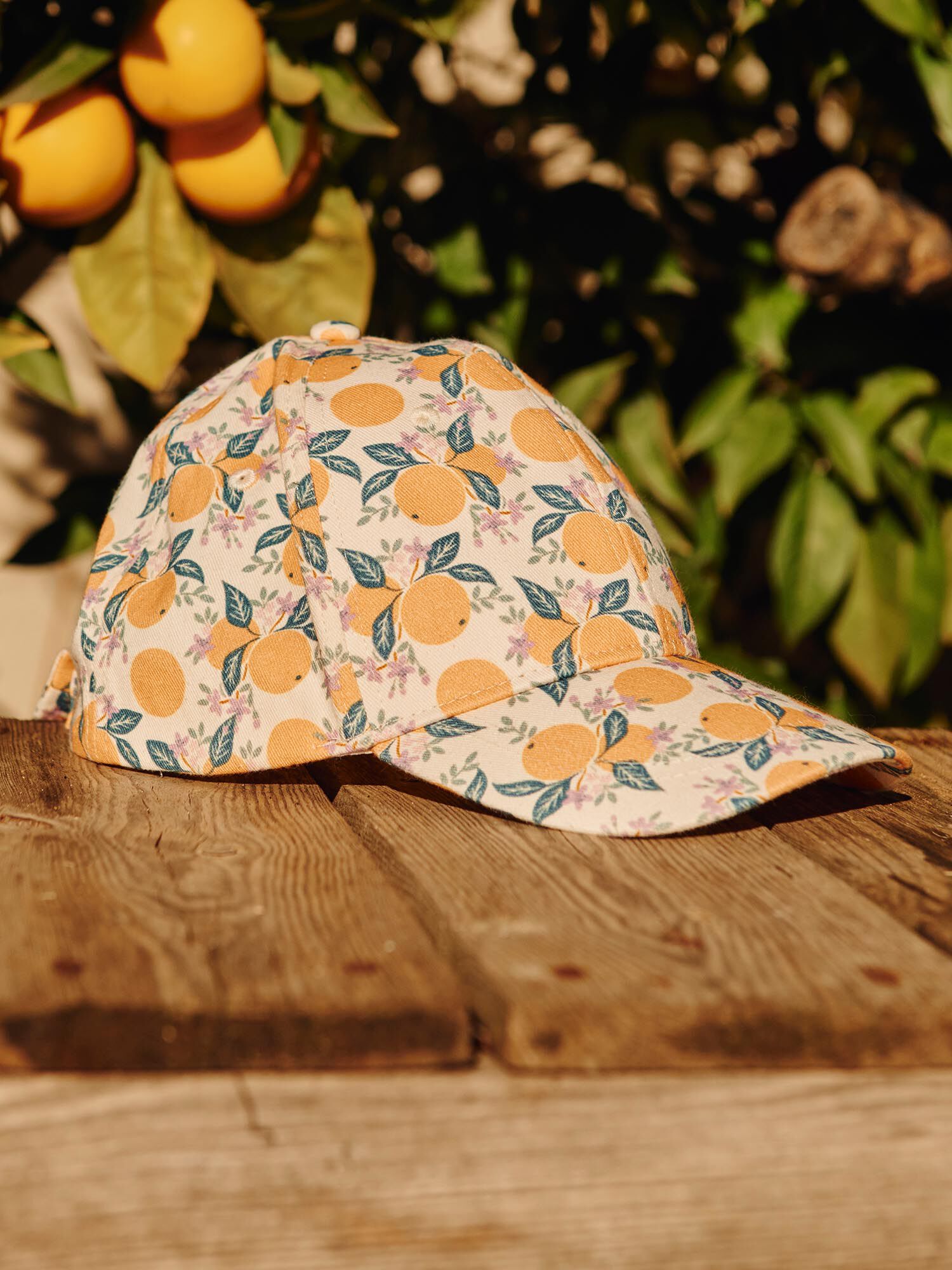 Multicolored cap with clementine print   Girl   Sergent Major