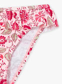 Nude 2-piece swimsuit set with floral print KLUINDETTE / 24E4PFG1D4LC204
