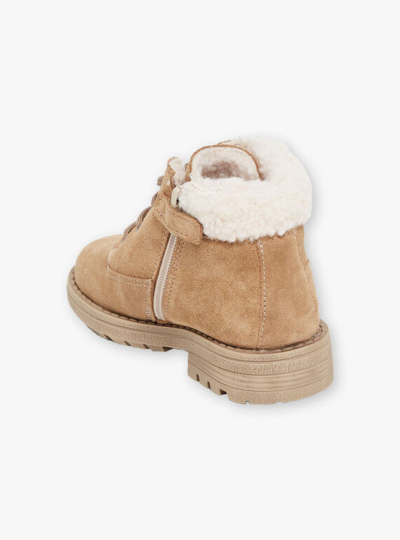 Child boy camel furry boots BANUBAGE / 21F10PG51D0D804