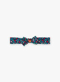 Baby girl duck blue headband with floral print BAGUSTA / 21H4BF91BAN714