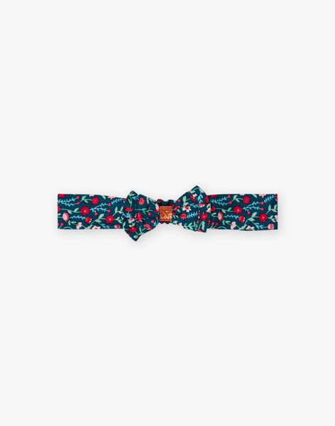 Baby girl duck blue headband with floral print BAGUSTA / 21H4BF91BAN714