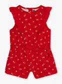Red star print jumpsuit 22E1BFP1CBL050