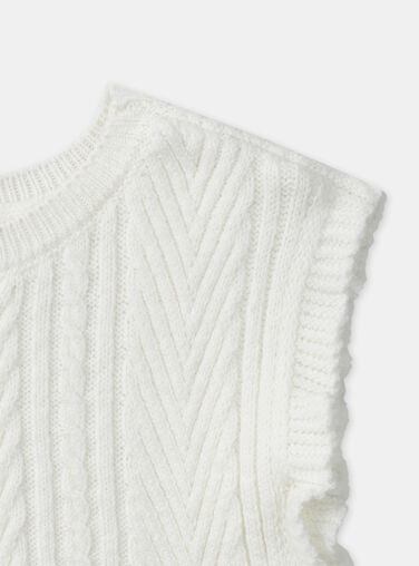 Off white CARDIGAN WHITHOUT SLEEVES NAEVA / 25H1BFL1CSM001