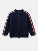 Navy KIDS CARDIGAN LOGILAGE / 24H3PGL1GILC205