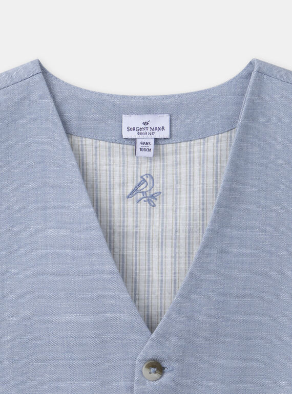 Water blue WAISTCOAT MREGILAGE / 25E3PGL2GSM213