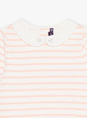 Coral and white stripes T-shirt FRIMETTE 2 / 23E2PFJ2TML001