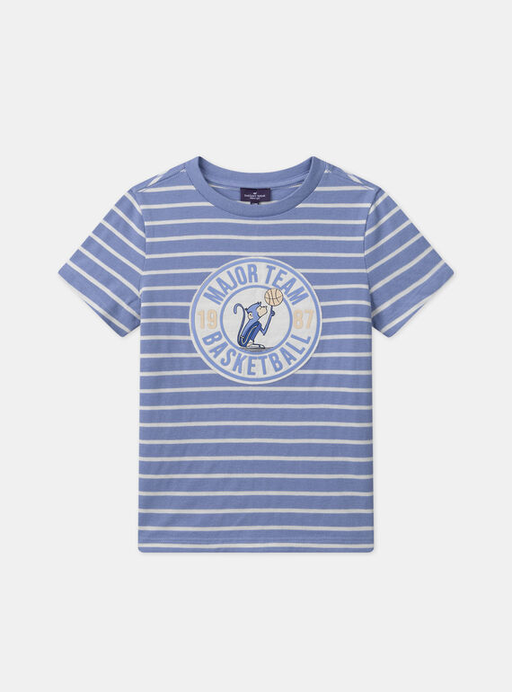 Violet blue TEE SHIRT SS MEMONKAGE / 25E3PG81TMC221
