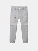 Grey cargo trousers KOZIPAGE / 24E3PGD1PAN218