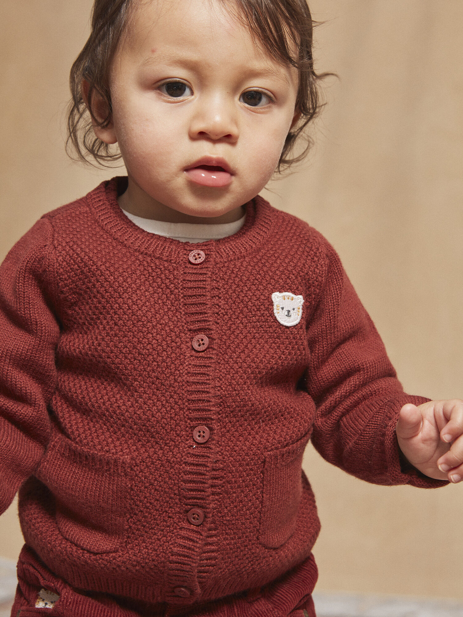 Baby boy top red sweater