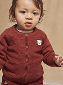 Long-sleeved burgundy cardigan GANAROLD / 23H1BGI1GIL501