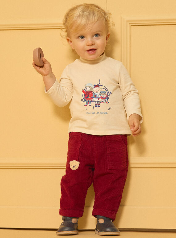 Burgundy PANTS LASAM / 24H1BGR1PAN501