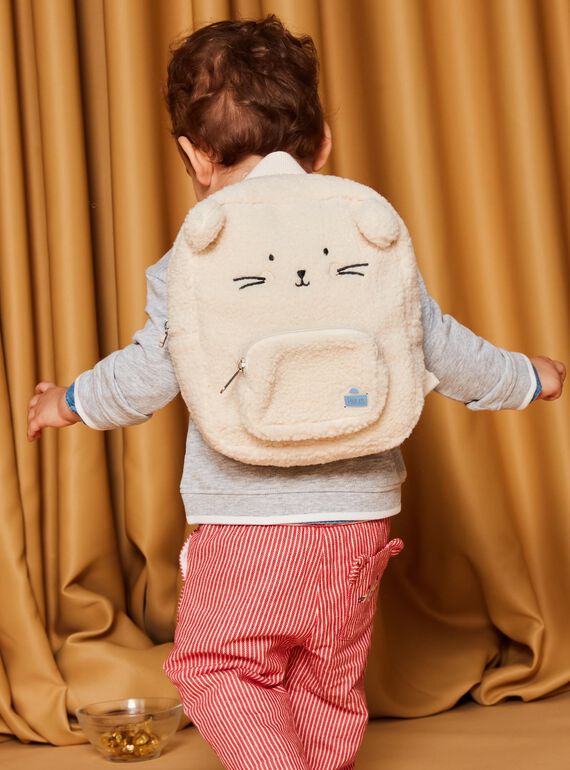 Mouse backpack in synthetic fur DAERNEST / 22H4BGE1BESA001