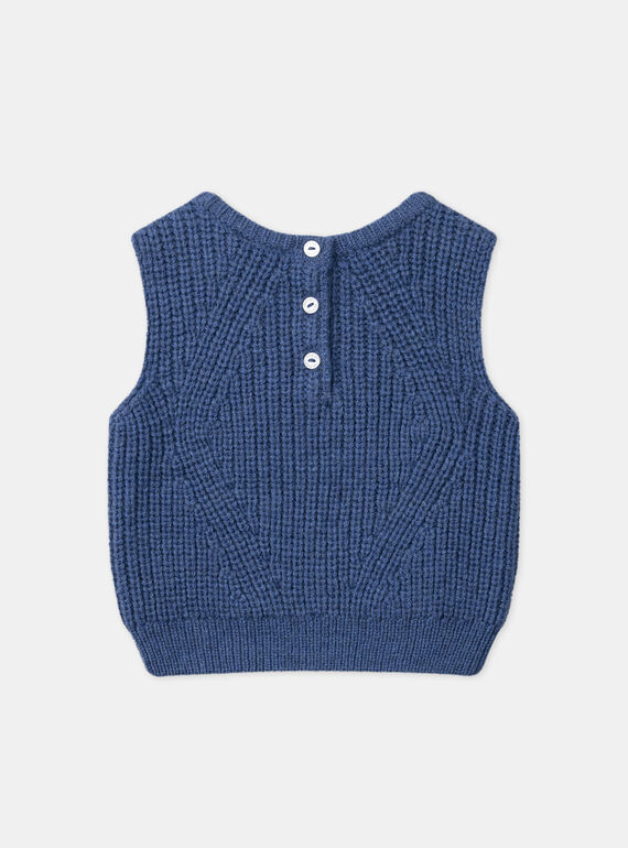 Navy CARDIGAN WHITHOUT SLEEVES MADENISE / 25E1BF81CSMC212