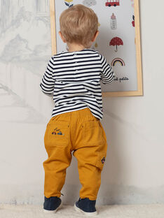 Baby Boy's Mustard Yellow Checkered Pants BAFAKEAR / 21H1BG51PANB114