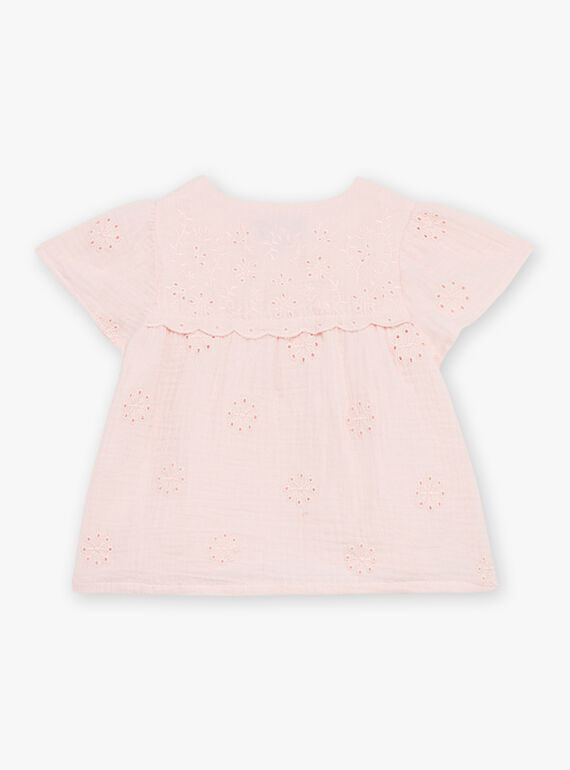 Nude double cotton gauze blouse FAURSULA / 23E1BFP1CHED319