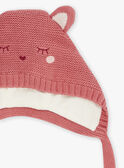 Pink knitted hat GIDINA / 23H4BF53BOND325