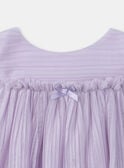 Parma violet pleated tulle dress KAFARAH / 24E1BFL3ROB320
