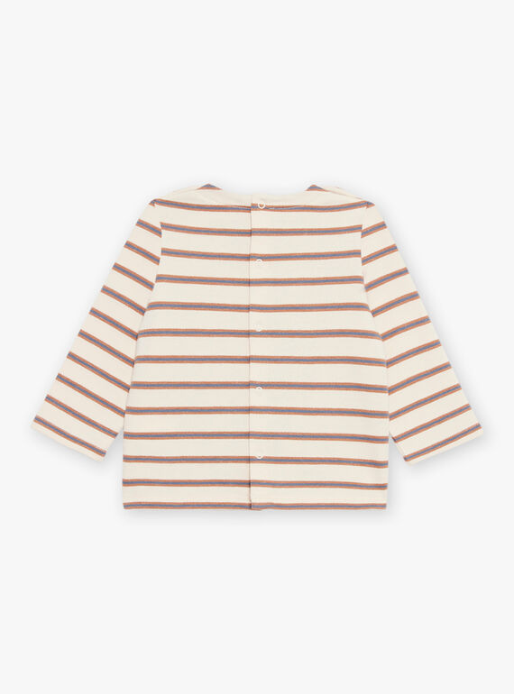 Beige striped t-shirt DASAM / 22H1BGY3TMLA001