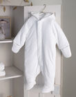 Hooded pilot suit in ecru for mixed birth BOYAEL / 21H0CM41PIL001