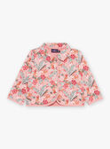 Old pink quilted jacket with flower print FAIMIMI / 23E1BFD2CARD318