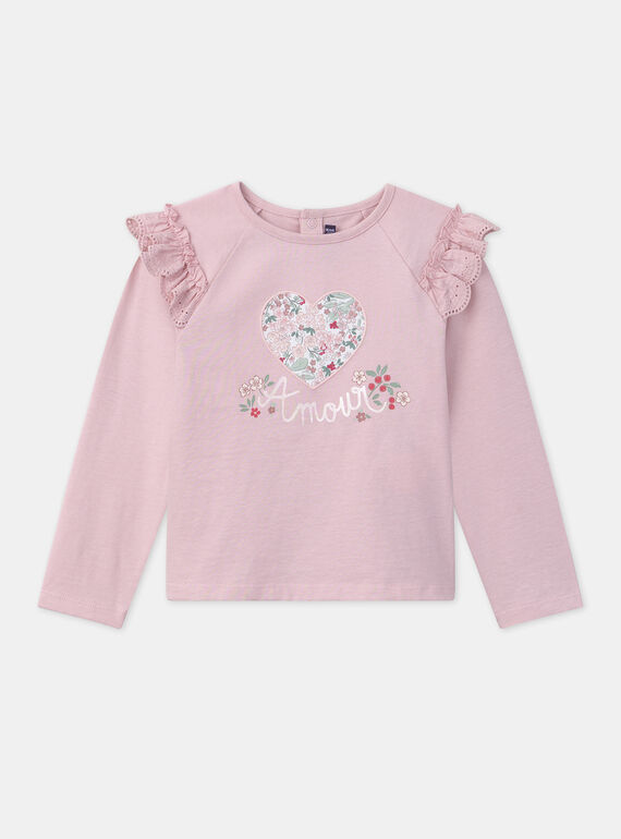 Pink TEE SHIRT LS LADITETTE / 24H2PFQ2TMLD329