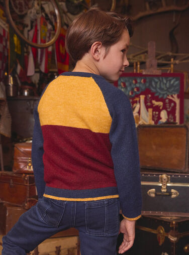 Navy PULLOVER LYMAILLAGE / 24H3PGO1PUL070