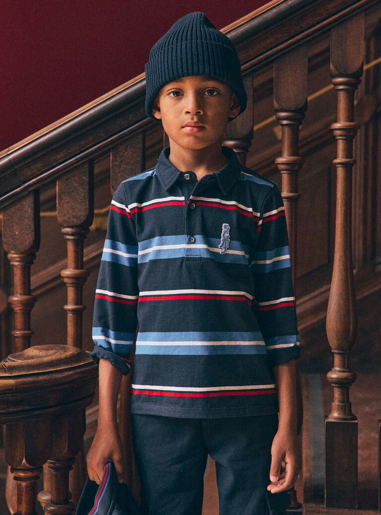 Navy POLO SHIRT NOSTRAGE / 25H3PGP1POL705