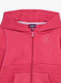 Pink fleece hoodie GRIZETTE / 23H2PFE1JGH302