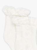 Ivory openwork socks FAFLORE / 23E4BFI1SOQ005