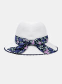 Straw hat with a bow KREPAPETTE / 24E4PFL1CHAD317