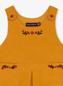 Baby girl saffron yellow dress BAESTELLE / 21H1BF51CHS109