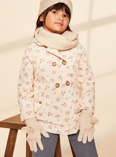 Beige knit gloves FRAGANETTE / 23E4PF51GAN808