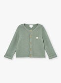 Khaki knit vest LORETO / 24H0CG11CAR604